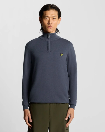 Lyle & Scott Cotton Merino Quarter Zip Jumper