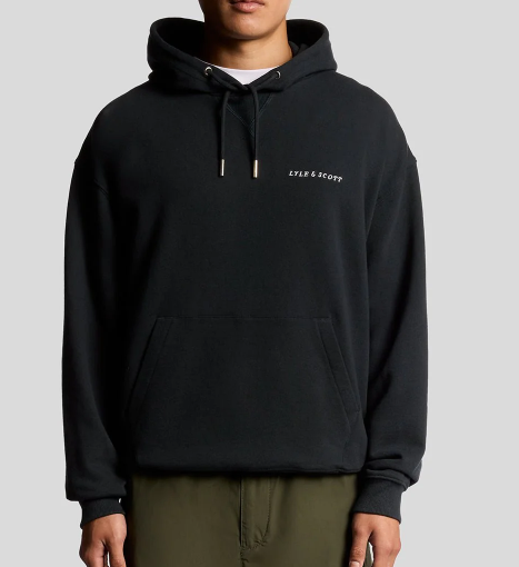 Lyle & Scott Script Brushback Hoodie