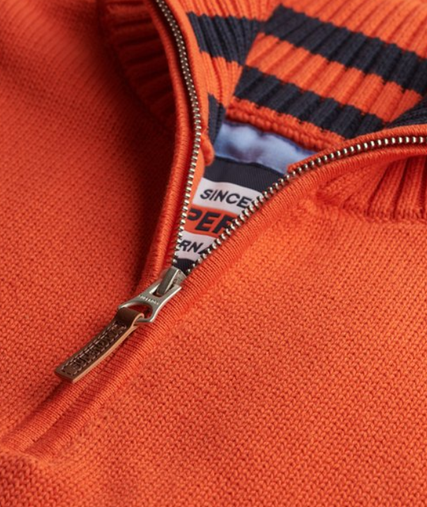 Superdry Cotton Classic Half Zip Knitted Jumper