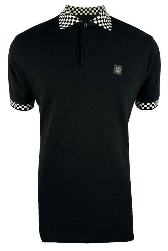 Trojan Chequerboard Trim Pique Polo