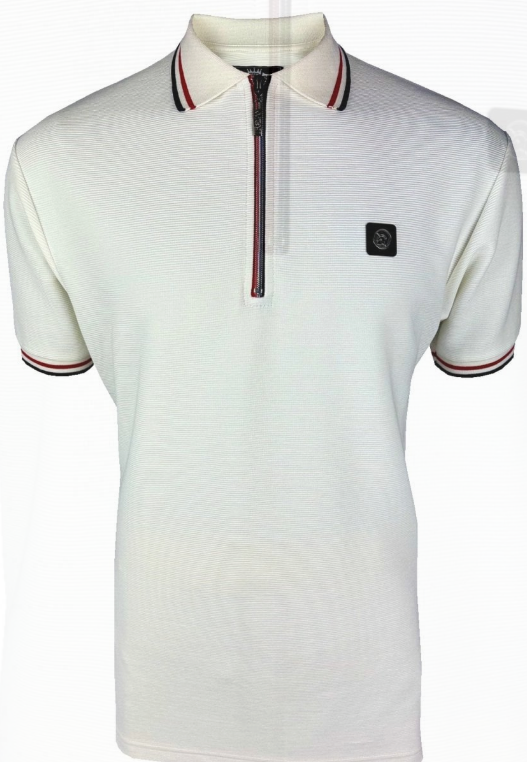 Trojan Ottoman Rib Zip Polo