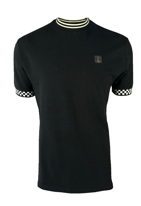 Trojan Chequerboard Trim Tee