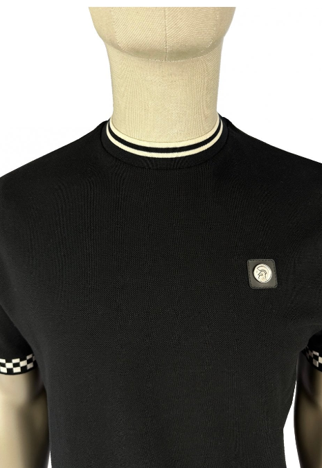 Trojan Chequerboard Trim Tee