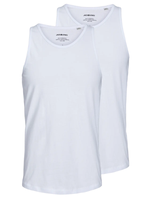 Jack & Jones 2 Pack of Basic Tank Tops Vests