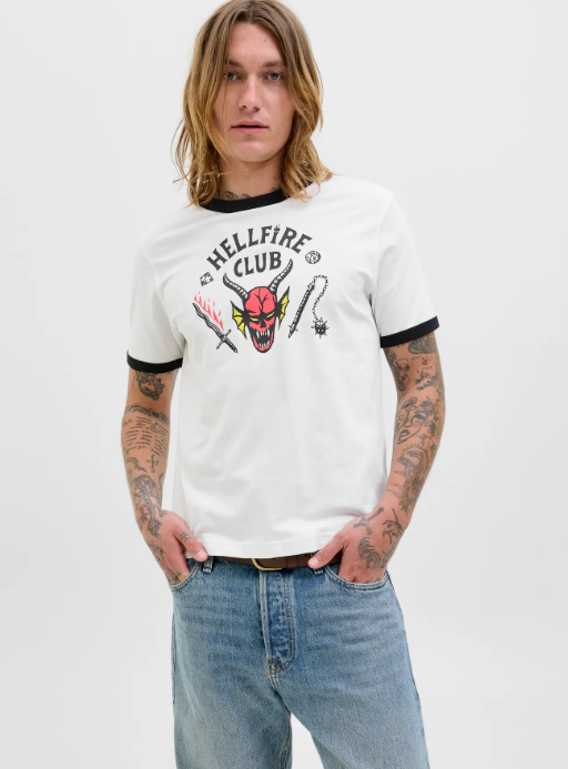 Jack & Jones Stranger Things Hellfire Club Tee