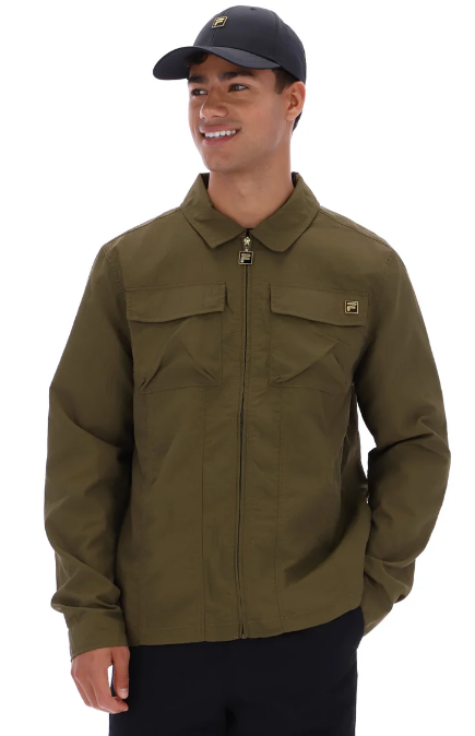 Fila Kasa Zip Through Over Shirt with Chest Pocket