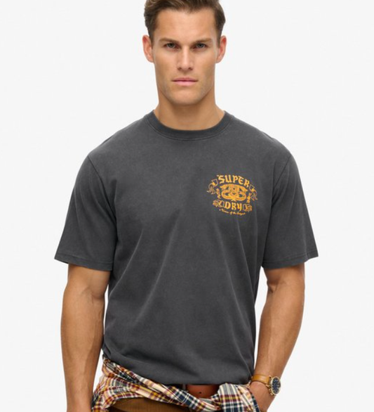 Superdry Biker Rock Back Graphic Tee