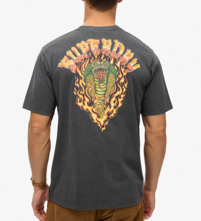 Superdry Biker Rock Back Graphic Tee