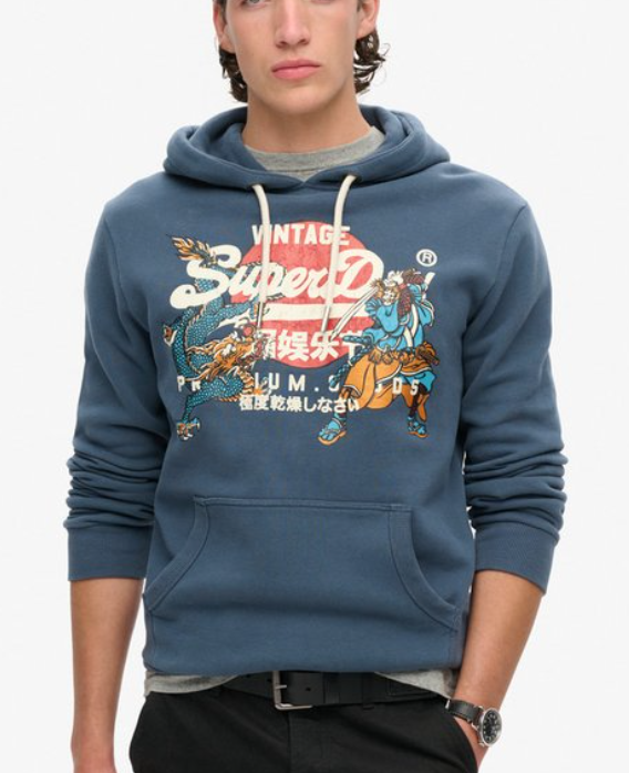Superdry Tokyo Vintage Logo Graphic Hoodie