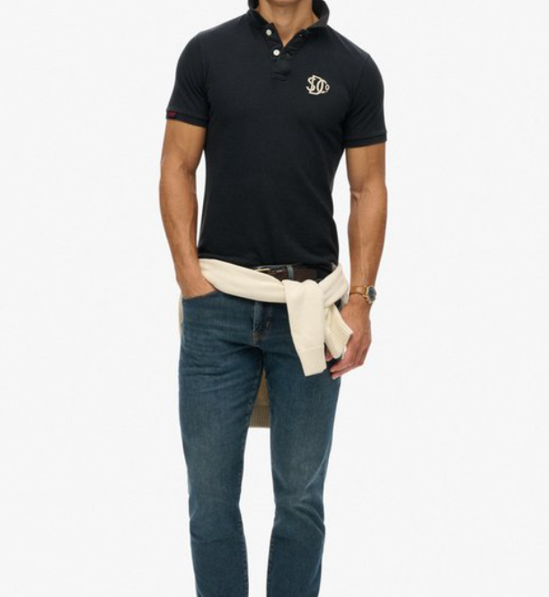 Superdry Vintage Athletic Embroidered Polo Shirt