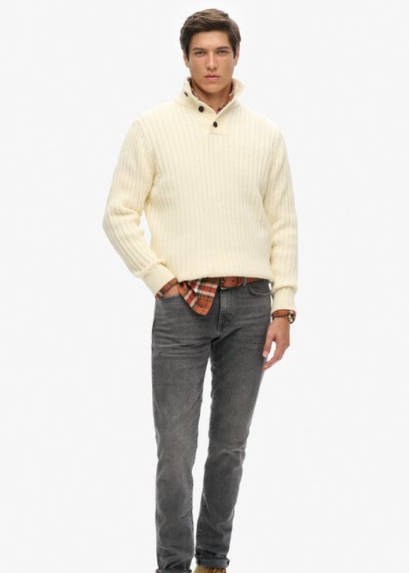 Superdry Ribbed Henley Jumper