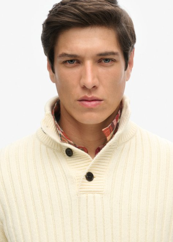 Superdry Ribbed Henley Jumper