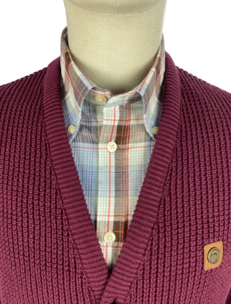 Trojan Classic Waffle Cardigan