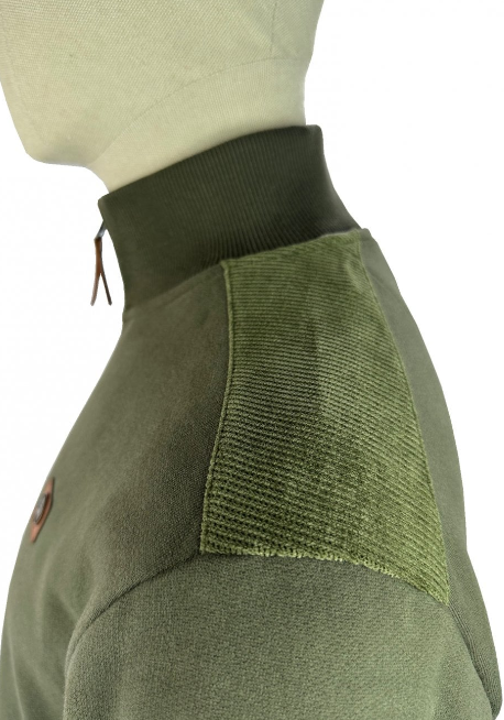 Trojan Quarter Zip Cord Trim Sweat