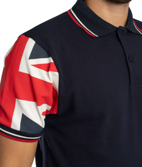 Trojan Flag Sleeved Polo