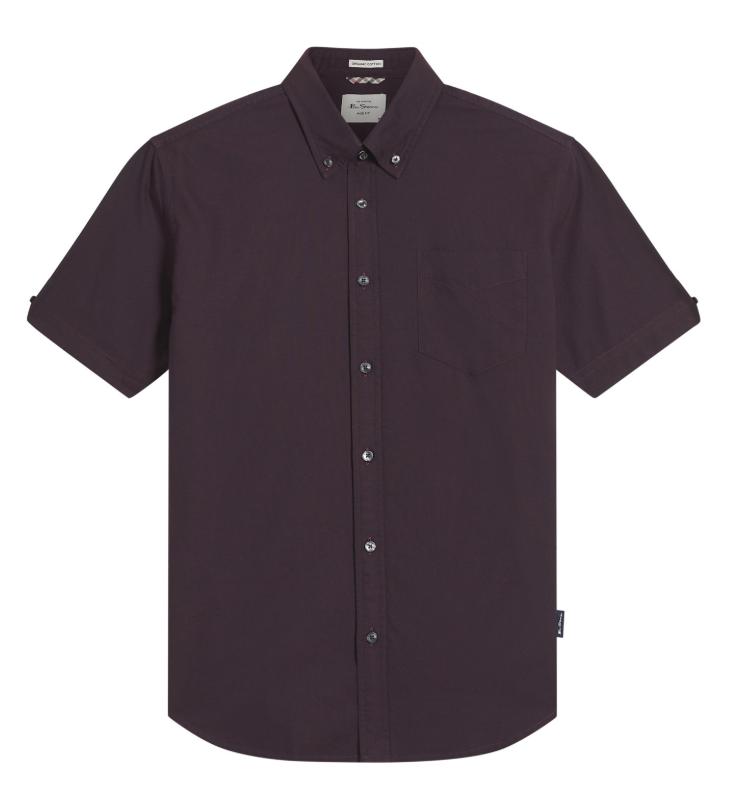 Ben Sherman Short Sleeve Signature Oxford Shirt in Dark Navy