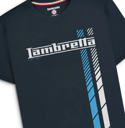 Lambretta Fade Racing Stripe Tee