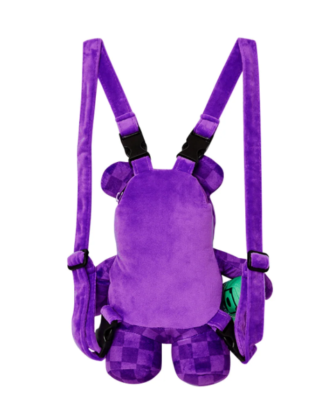 Sprayground Purple Shark Sharks in Paris Mini Bear Cub Backpack