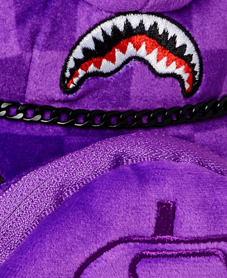 Sprayground Purple Shark Sharks in Paris Mini Bear Cub Backpack