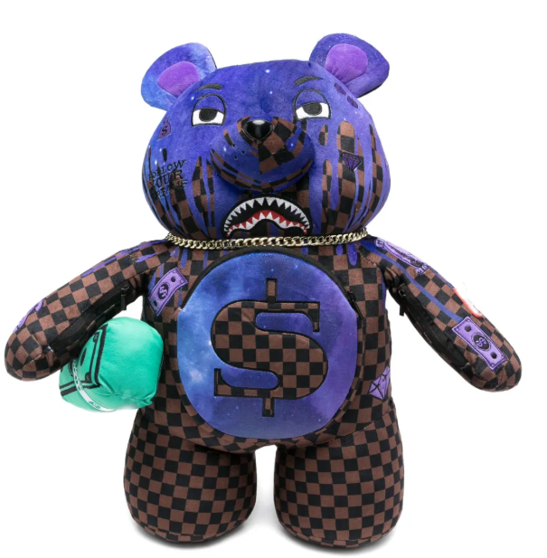 Sprayground Lost in Space Drip Moneybear Teddy Bear Backpack