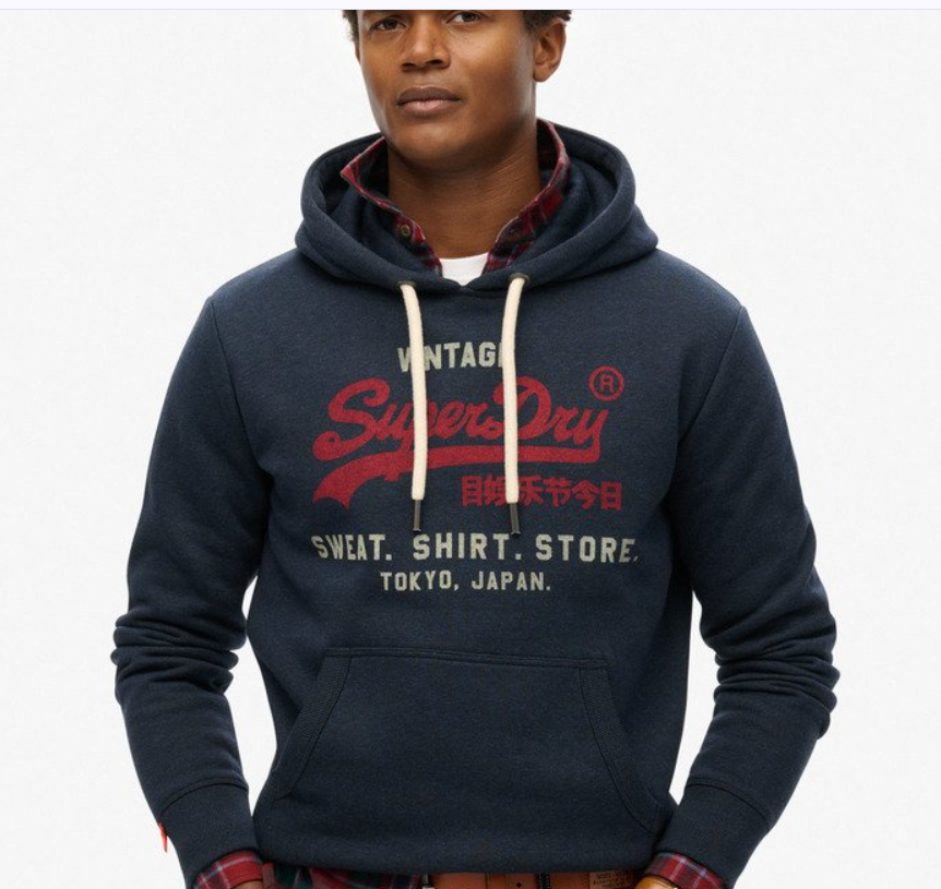 Superdry Vintage Logo Heritage Relaxed Hoodie