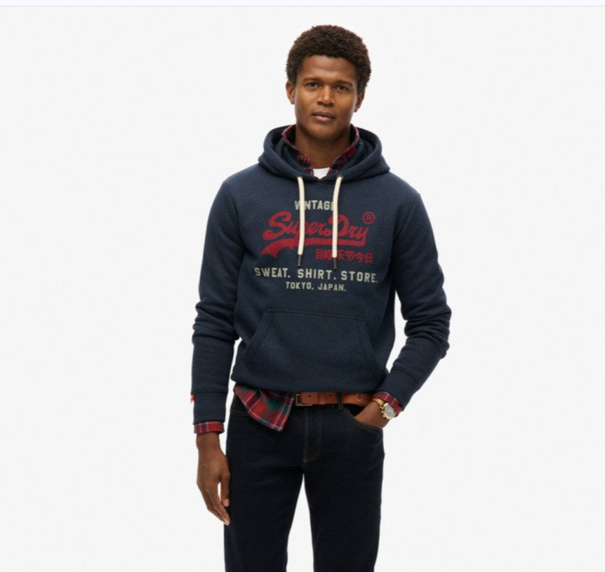 Superdry Vintage Logo Heritage Relaxed Hoodie