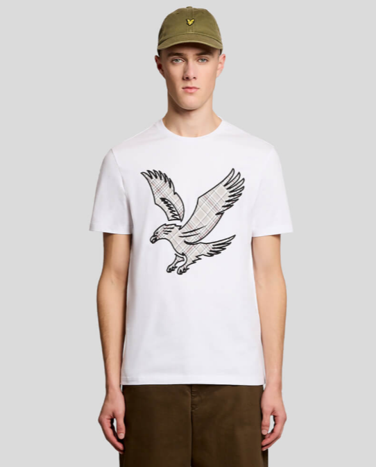 Lyle & Scott Check Eagle T-Shirt