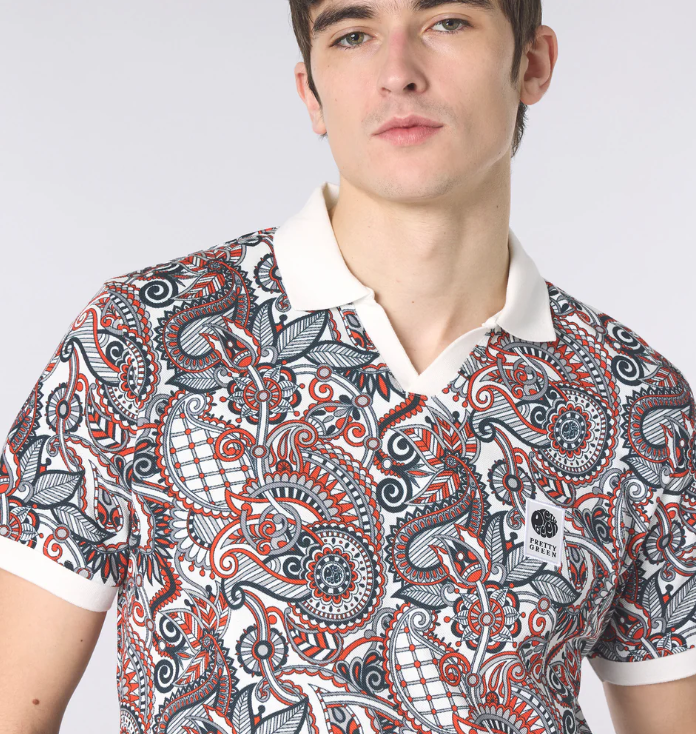 Pretty Green Resonance Printed Polo