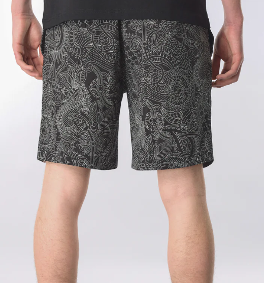 Pretty Green Resonance Linear Paisley Shorts