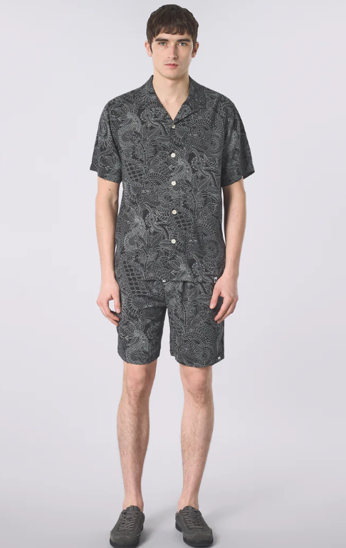 Pretty Green Resonance Linear Paisley Shirt