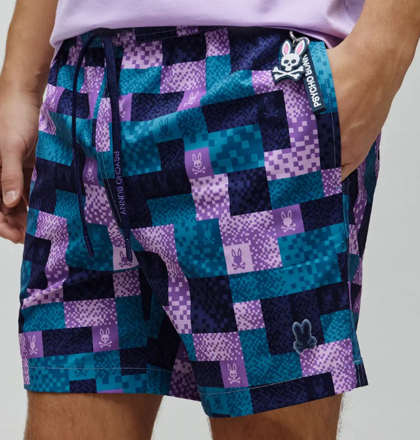 Psycho Bunny Oliver All Over Bunny Swim Trunks