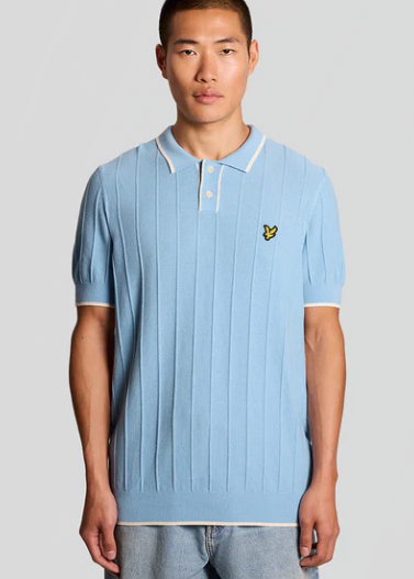 Lyle & Scott Tipped Pique Knitted Polo