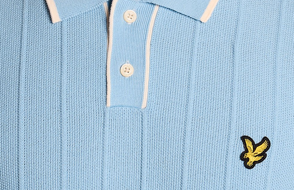 Lyle & Scott Tipped Pique Knitted Polo