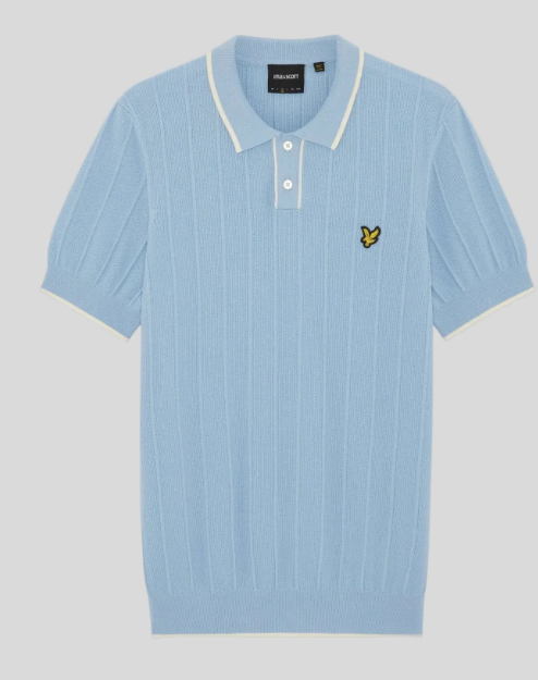 Lyle & Scott Tipped Pique Knitted Polo