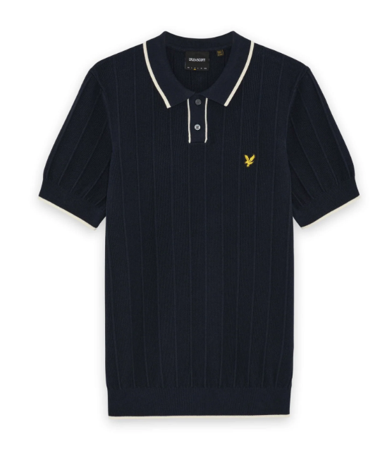 Lyle & Scott Tipped Pique Knitted Polo