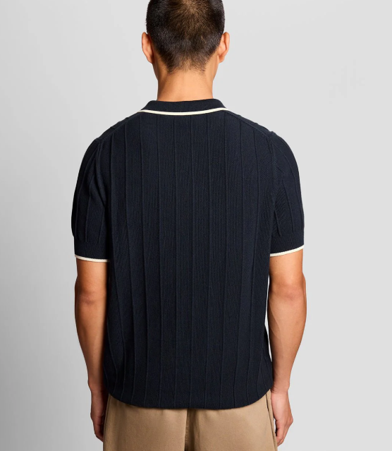 Lyle & Scott Tipped Pique Knitted Polo