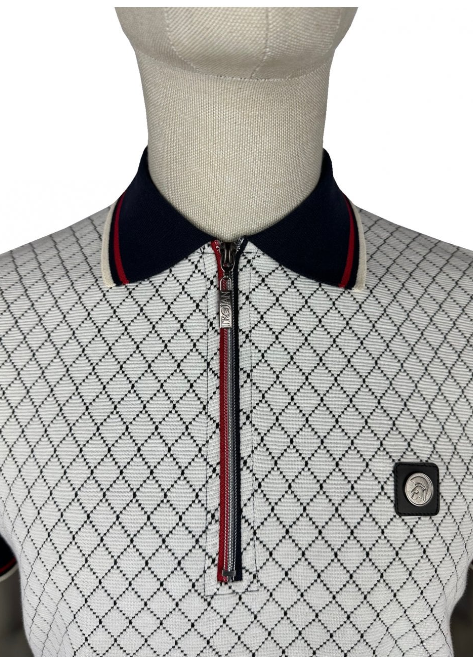 Trojan Ottoman Jacquard Panel Polo