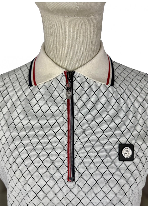 Trojan Ottoman Jacquard Panel Polo