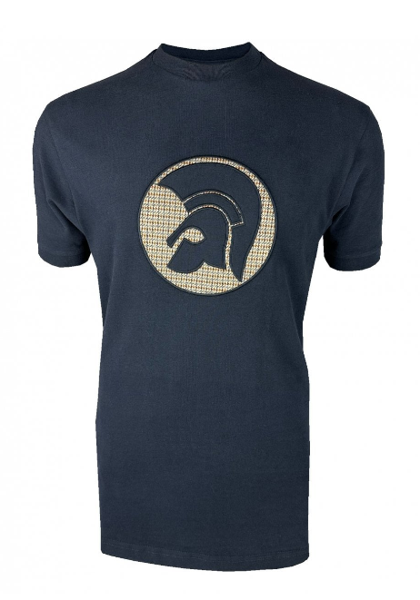 Trojan Applique Jacquard Logo Tee