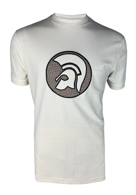 Trojan Applique Jacquard Logo Tee