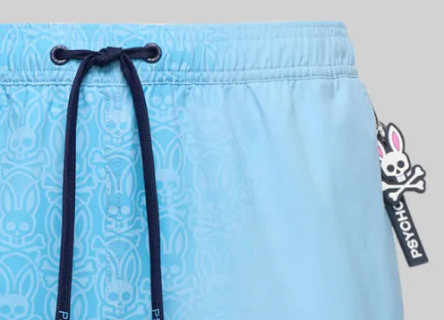 Psycho Bunny Samos Men's hydrochromic printed swim trunk