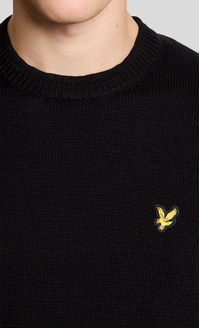 Lyle & Scott Hybrid Collar Crew Neck Jumper