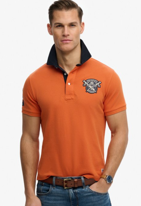 Superdry Vintage Pique Rugby Polo