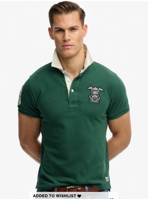 Superdry Vintage Pique Rugby Polo