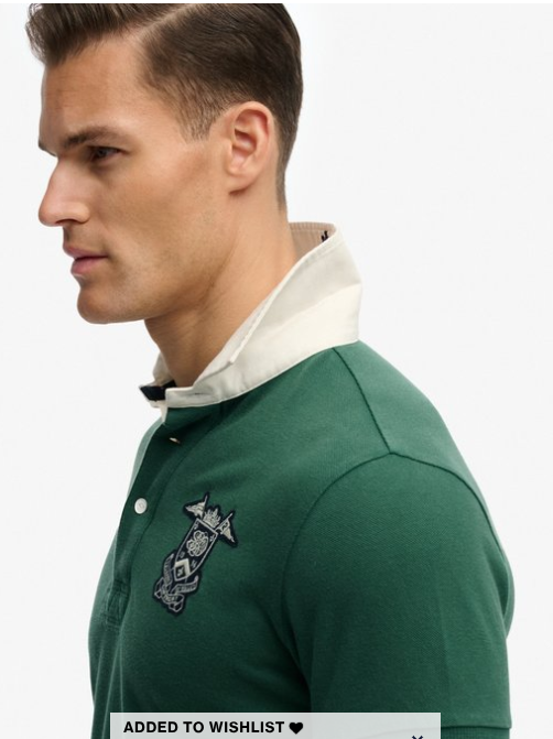 Superdry Vintage Pique Rugby Polo