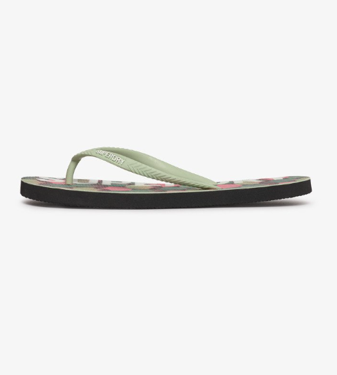 Superdry Logo Tropical Flip Flops