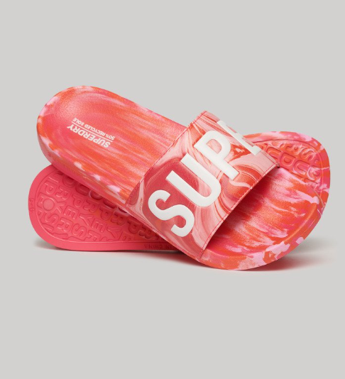Superdry Marble Pool Sliders