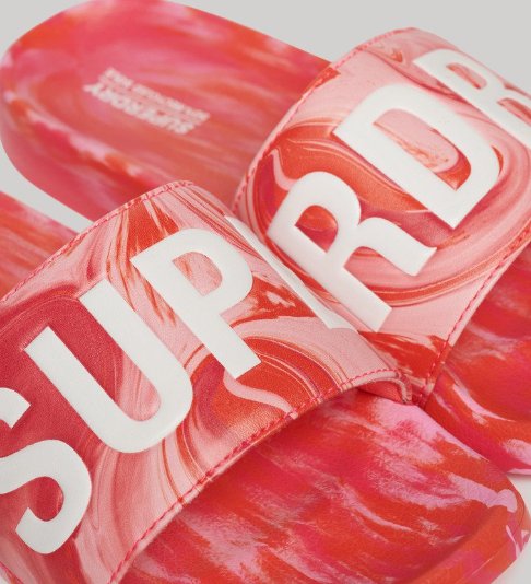 Superdry Marble Pool Sliders