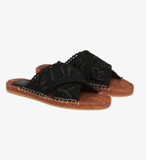 Superdry Espadrilles Cross Strap Sliders