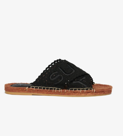 Superdry Espadrilles Cross Strap Sliders